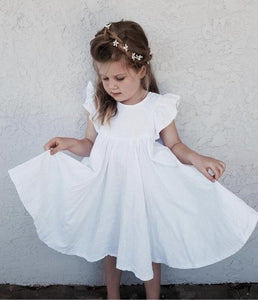 FLYING SLEEVE LACE PRINCESS DRESS